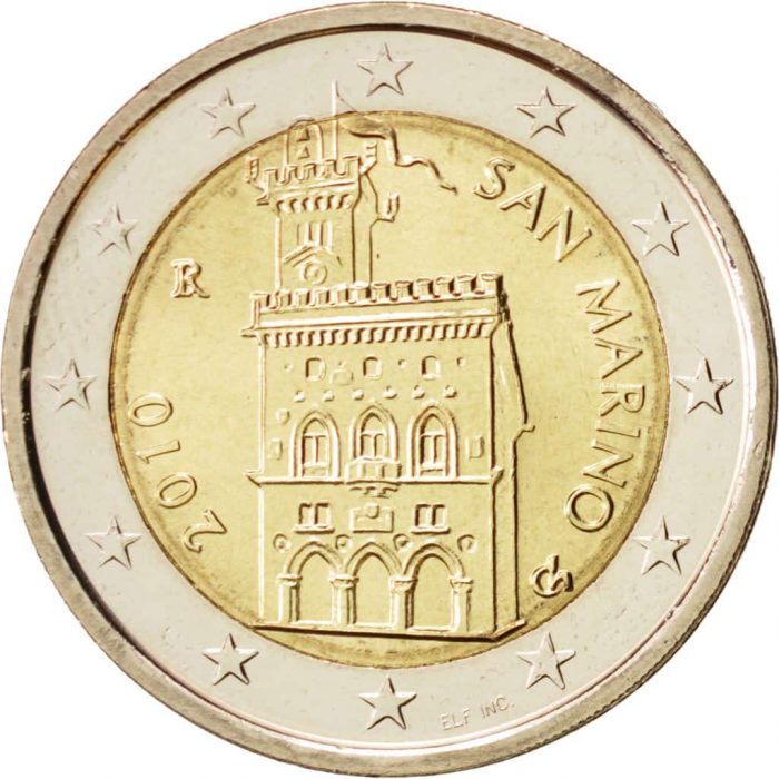 2 Euro 2002-2016. San Marino regular (diseño antiguo) - Imagen 1
