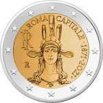 РОЛЛ. 2 евро Италия 2021 - 150 лет Риму как столице Италии — изображение 2