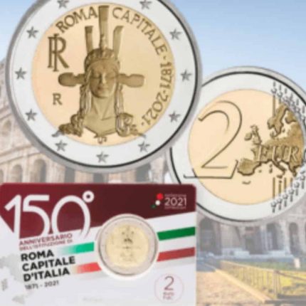 2 евро Италия 2021 - 150 лет Риму как столице Италии BU