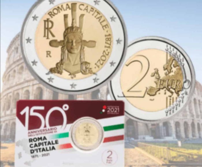 2 Euro Itaalia 2021-150 aastat Rooma kui Itaalia pealinn BU - Image 1