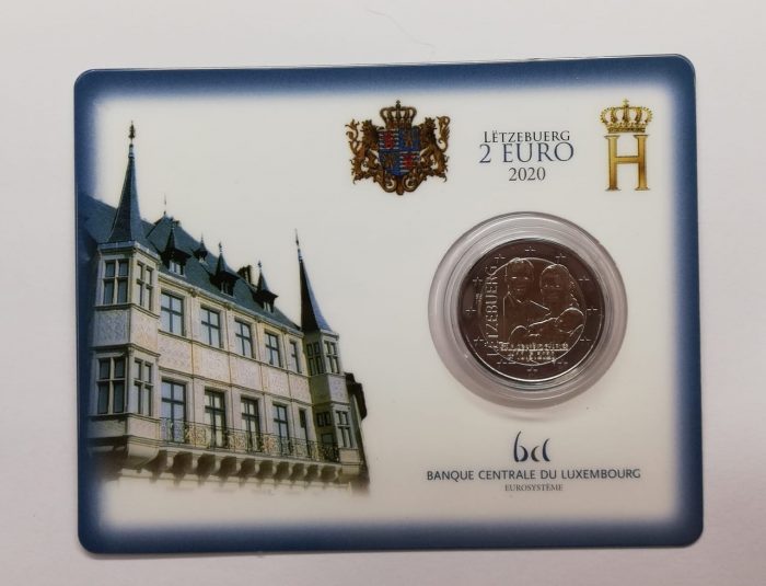 2 Euro Lussemburgo 2020-nascita del principe ereditario Carlo di Lussemburgo BU - immagine 1
