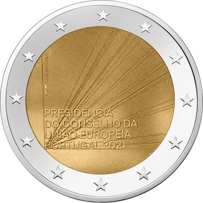 Португалия 2021 2 Euro 2021 Portogallo-Presidenza del Consiglio DELL'UE - immagine 1
