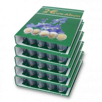 TOPset coin album for 2€ coins — band 1-5