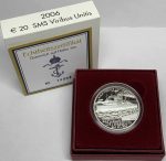 A silver coin. Austria (20€). The Austrian fleet - SMS Viribus Unitis 2006 - Image 3