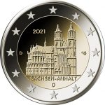2 euro 2021 Germania - Sassonia-Anhalt: Cattedrale di Magdeburgo BU (Lettera casuale)
