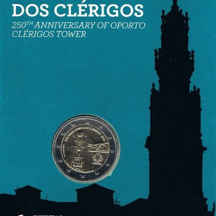 2 euro 2013. Portugal. The 250th anniversary of the construction of ‘Torre dos Clerigos’ BU
