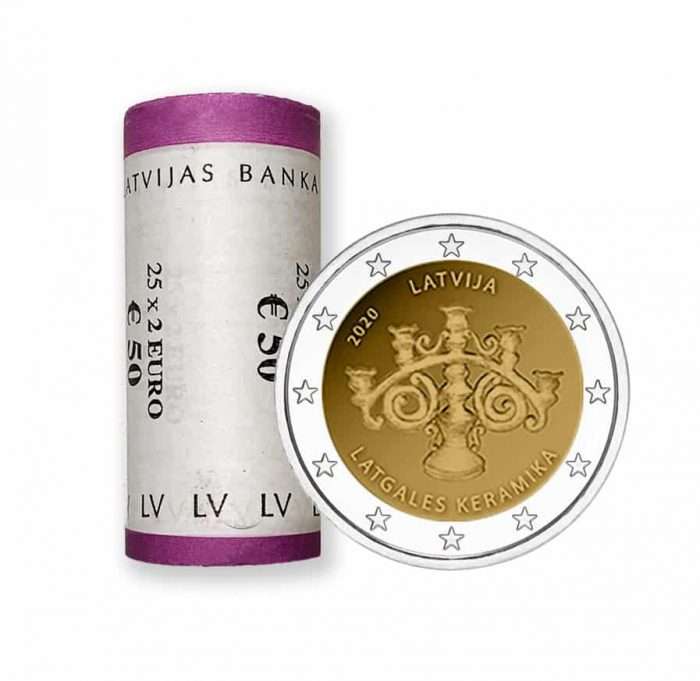 Rull 2 eurot Läti 2020 - Latgale keraamika - Image 1