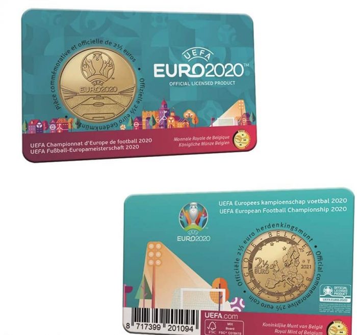 2,5 euro Belgio 2021 EURO 2020 BU - immagine 5