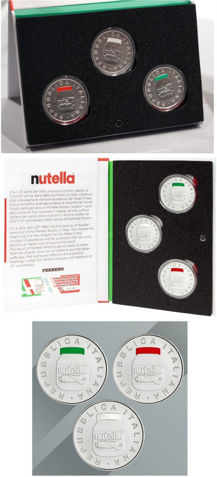 Hopea Italia 2021 5 euroa. NUTELLA-tahna (sarja) - Image 2