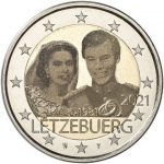 2 euro Luxembourg 2021 - 40 years since the wedding of Grand Duke Henri and Grand Duchess Marie-Therese PHOTO