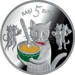 Hopeakolikko Latvia 2015 - 5 kissa (Ensimmäinen kolikko Latvian satuja -sarjasta) - Image 2