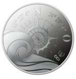 Silver coin €8 Estonia 2021 - Hanseatic city of Pärnu