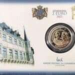 2 eurot Luksemburg 2021 - suurvürst Jean BU 100. sünniaastapäev