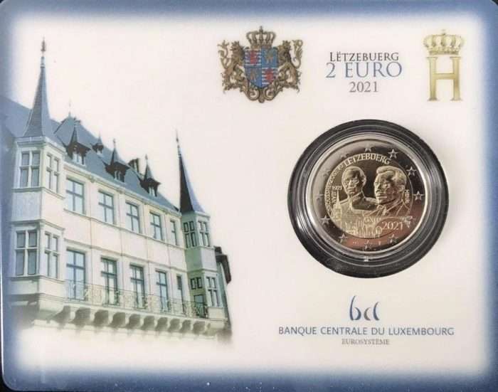 2 eurot Luksemburg 2021 - suurvürst Jean BU 100. sünniaastapäev - Image 1