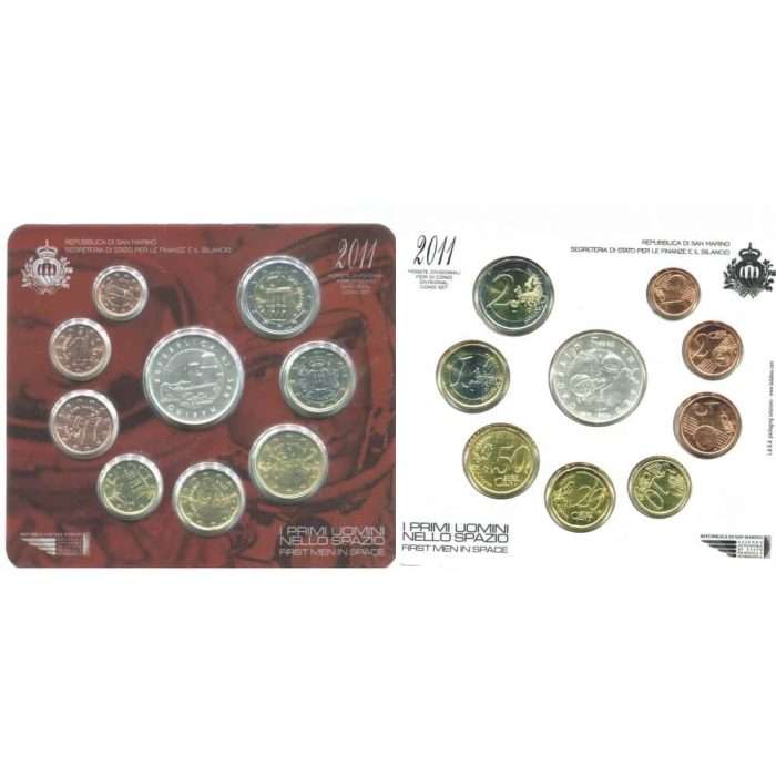 Pangakomplekt Euro 2011 San Marino BU + hõbe 5 eurot - Image 4