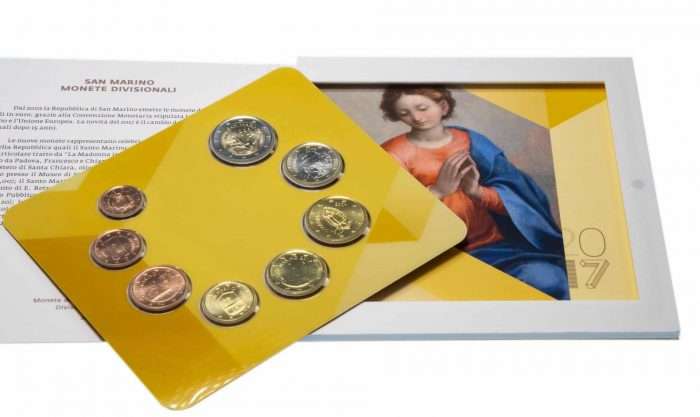 Банковский набор евро 2017 Сан Марино BU — изображение 2
