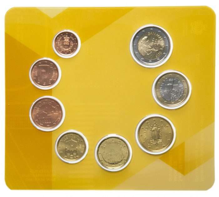 Банковский набор евро 2017 Сан Марино BU — изображение 3