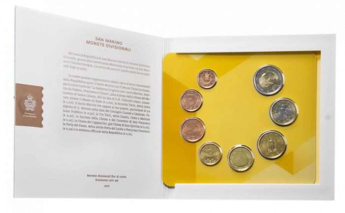 Банковский набор евро 2017 Сан Марино BU — изображение 5