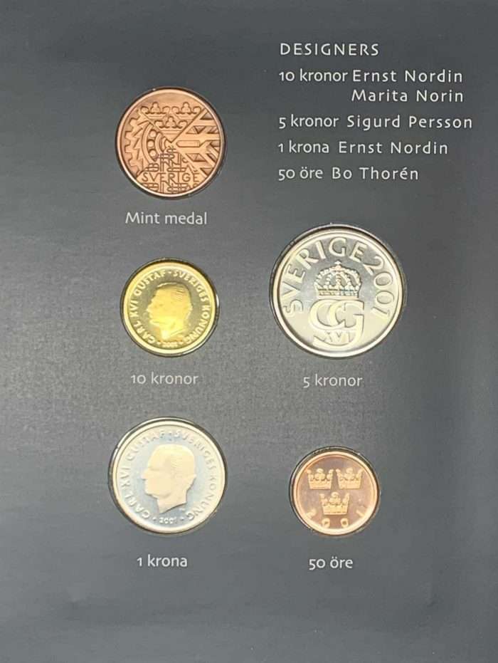 Swe set 1 Sweden 2001 Bank Set - Image 2