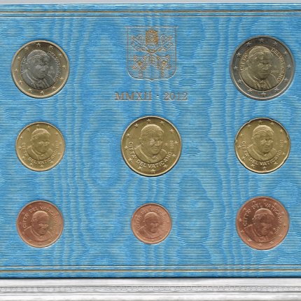 Euro coin set Vatican 2012 BU