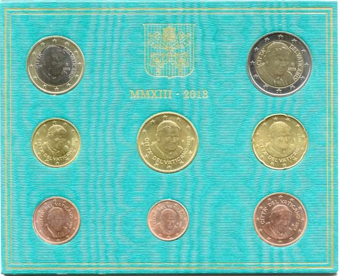 2013 Vatikani BU euromüntide komplekt - Image 1