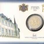 2 euro Lussemburgo 2021 - 40 ° anniversario delle nozze del Granduca Henri e della Granduchessa Maria Teresa FDC