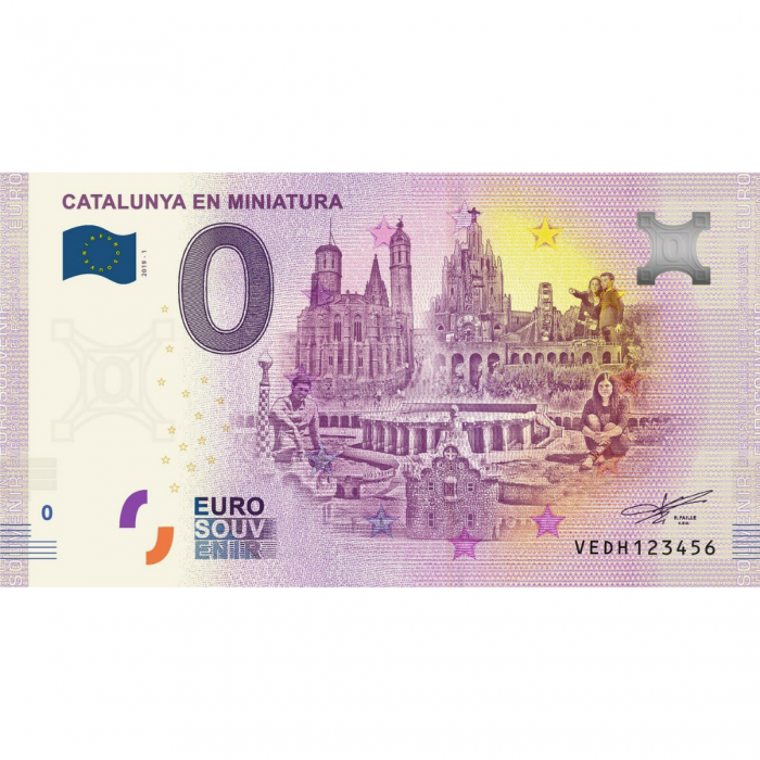 0 Euro Spagna 2019 - Catalogna in miniatura - immagine 1