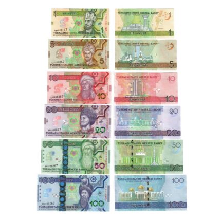 Conjunto de billetes de Turkmenistán