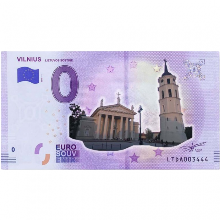 0 Euro Colored Lithuania 2018 - Vilnius - Image 1