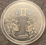 Серебро 20 рублей Беларусь 2014 года — Знаки Зодиака "Близнецы" — изображение 5