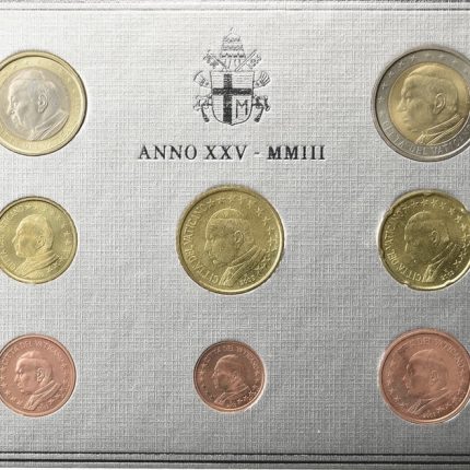 Juego de monedas de euro Vaticano 2003 BU