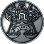 Серебро 20 рублей Беларусь 2013 года — Знаки Зодиака "Весы"