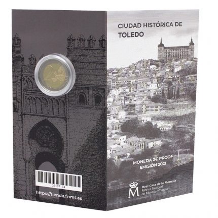 2 euro nel 2021. Spagna. Città storica di Toledo PROVA