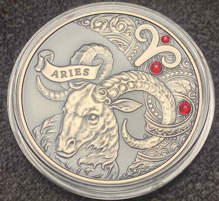 Серебро 20 рублей Беларусь 2014 года — Знаки Зодиака "Овен" — изображение 4