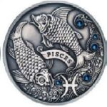 Hõbe 20 rubla Valgevene 2013 - Tähtkuju "Kalad"