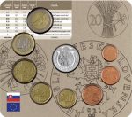 Banco Set Euro 2021 Eslovaquia BU + Medalla - Imagen 2