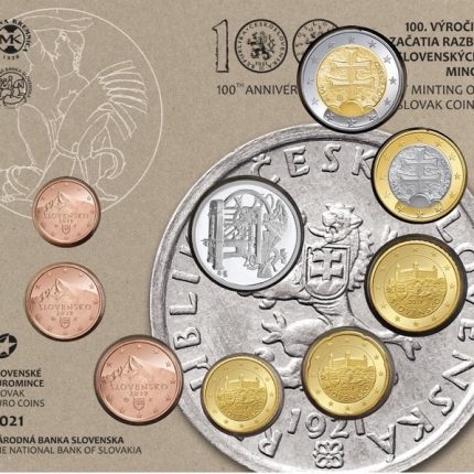 Bank Set Euro 2021 Slovacchia FDC + Medaglia