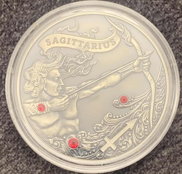 СтрелецСеребро1 Silver 20 rubles Belarus 2013 — Zodiac Signs "Sagittarius" - Image 4