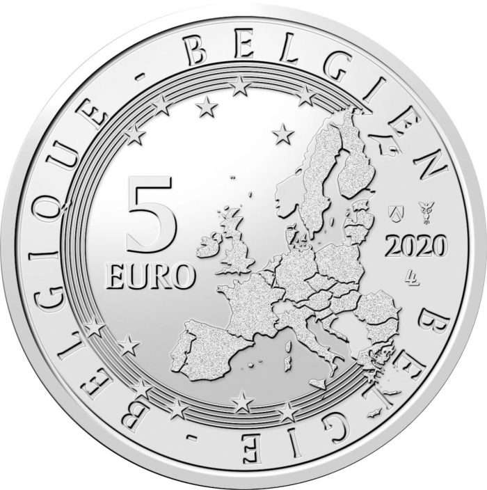 5 Euro Bélgica Juegos Olímpicos de Tokio 2021 - Moneda Nacional de Color Bélgica - Imagen 4