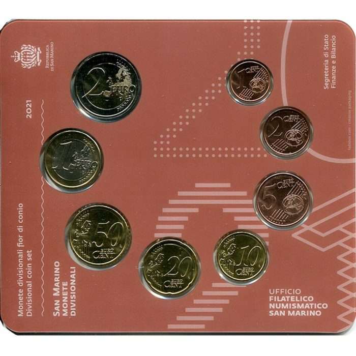 Bank Set Euro 2021 San Marino BU - Image 2