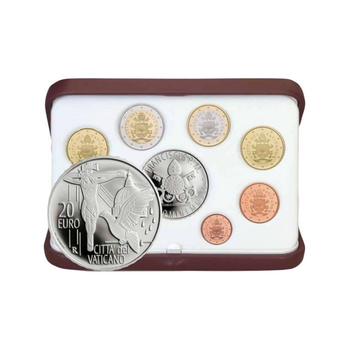 Vatikani 2021. aasta hõbemündiga euromüntide komplekt - Image 1