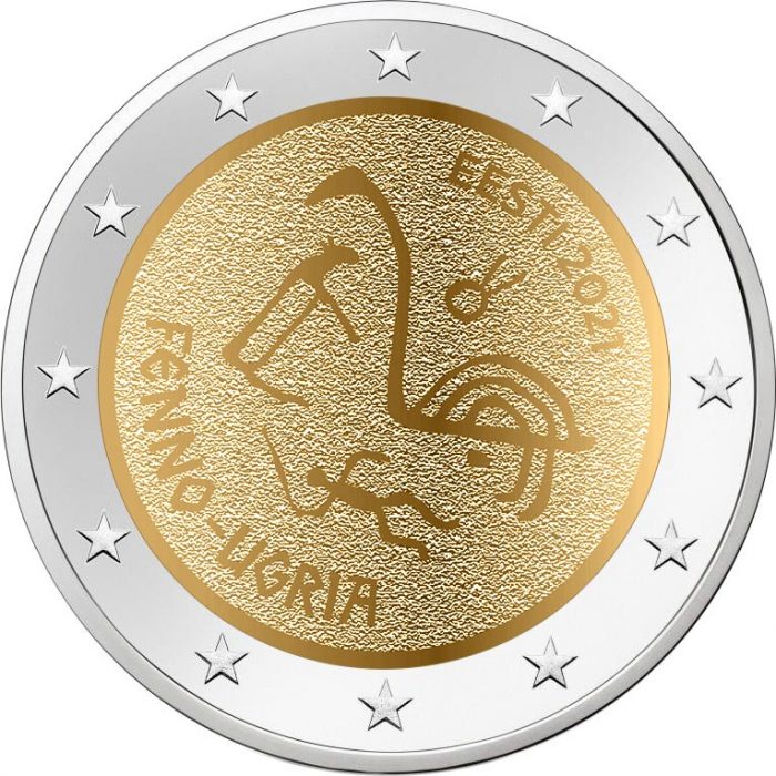 Estonia finougry 2 euros Estonia 2021 - Pueblos Finno-Ugric - Imagen 1