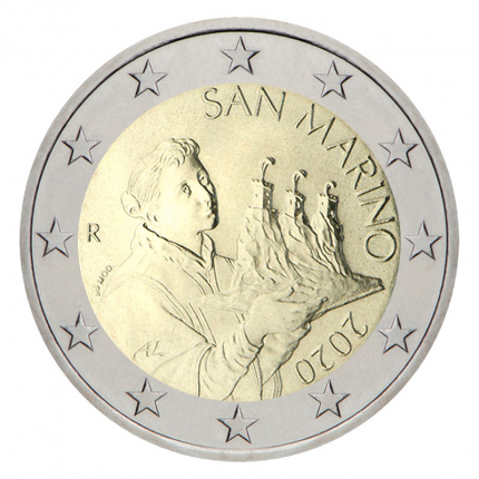 2 евро Сан-Марино 2020 - Регулярная (новый дизайн)