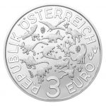 Austria 3 euro serie a colori "Dinosaurs" 2021 Deinonychus - immagine 3