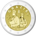 2 евро 2021 Италия - «Спасибо» — Медицинские профессии PROOF — изображение 2