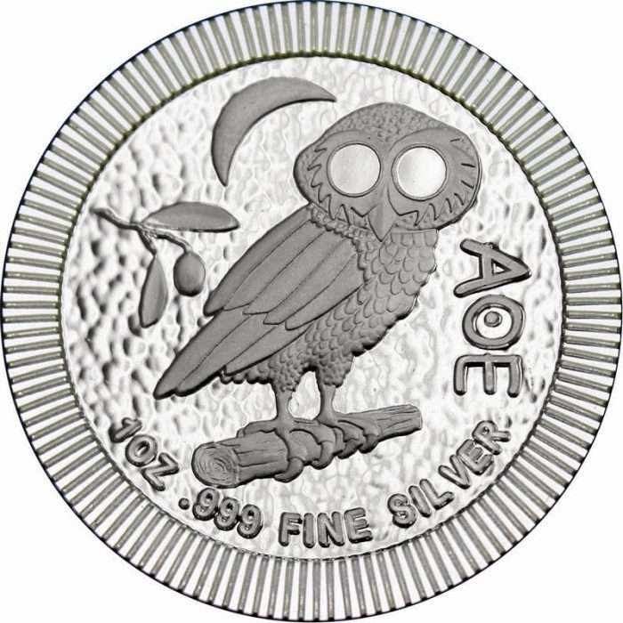 Silver 2 Niue Dollars 2021 - Athenian Owl - Image 1