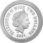 Silver 2 Niue Dollars 2021 - Athenian Owl - Image 2