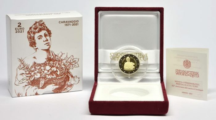 2 euro Vatican 2021 - 450th anniversary of the birth of Caravaggio PROOF - Image 2