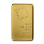 Золотой слиток 2,5 грамм - Valcambi Suisse