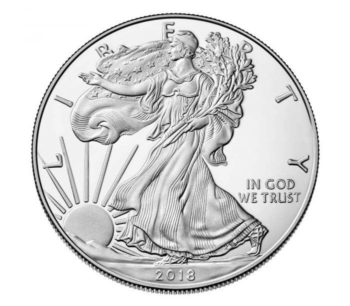 Aquila 2021 America ROLL America 2021 Moneta d'Argento - 1 Dollaro American Eagle (Reverse Aggiornato) - immagine 2